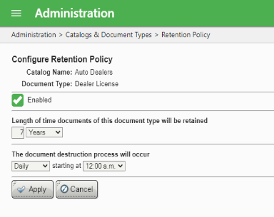 Document Type Retention Policy   Edbsn336d44f2c78ddd7b6298e8c0d5436ce9c0ff97377e4fb7f9a5a49a82190ab0fb063021703b612c961dbb3ec5d753adbb